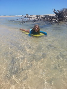 backpackers float