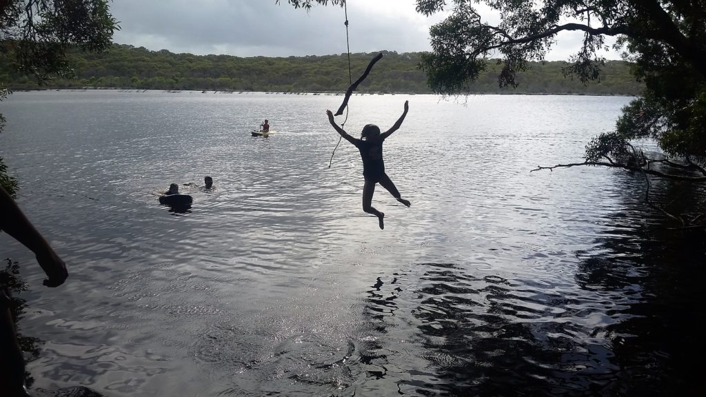 swing at Ocean Lake