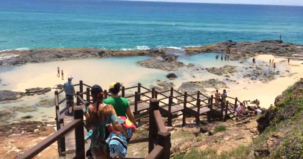 Champagne Pools boardwalk and stairscase