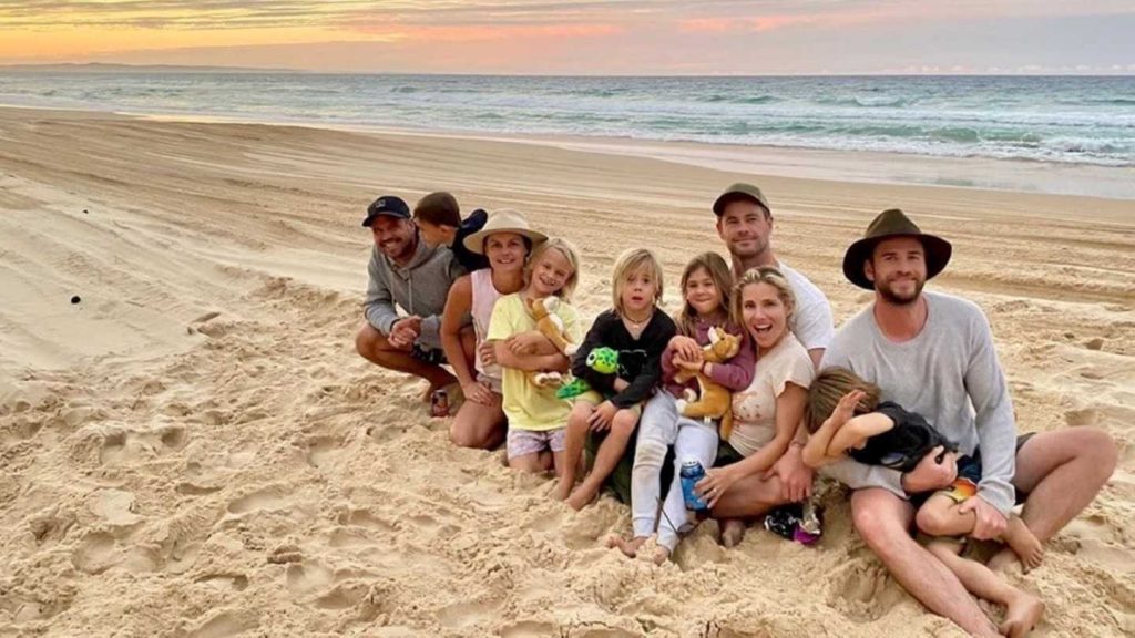 Hemsworth family visit Rainbow Beach