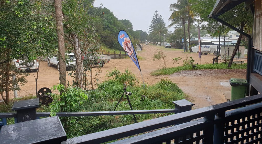 The tiny town of happy valley on Fraser Island