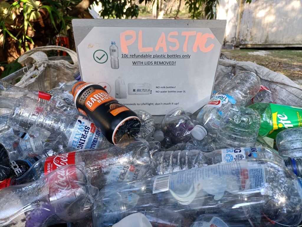 recycling bin at Cathedrals