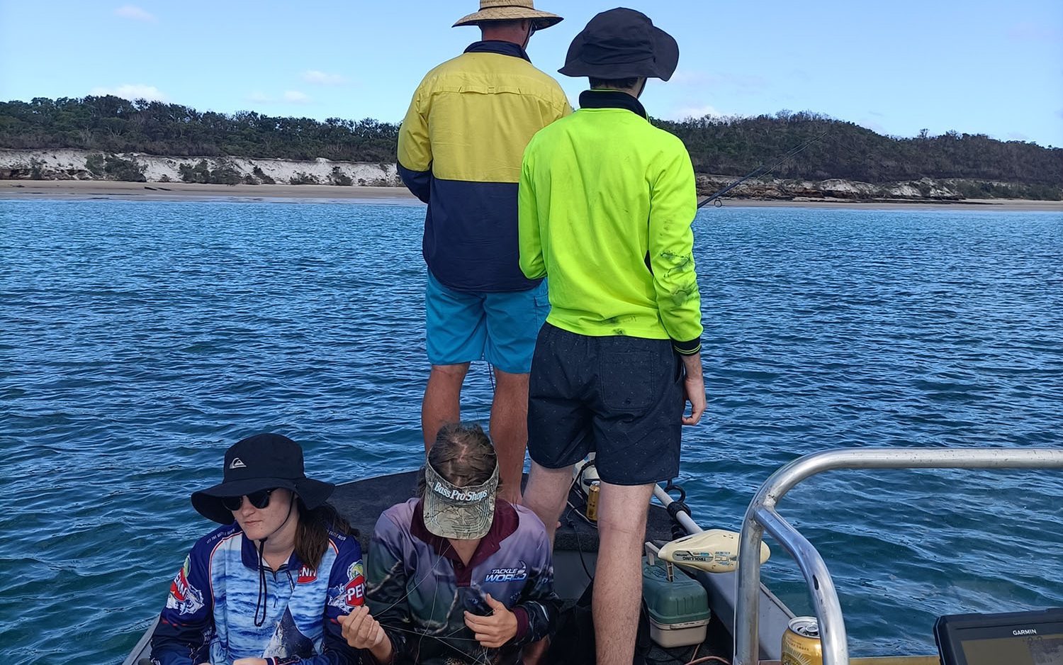 Hot beach fishing action on K'gari trip