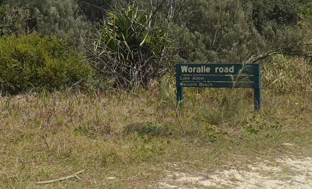 The Woralie Road entrance